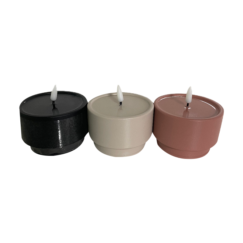 Colorful Plastic Base Ambient Candlestick