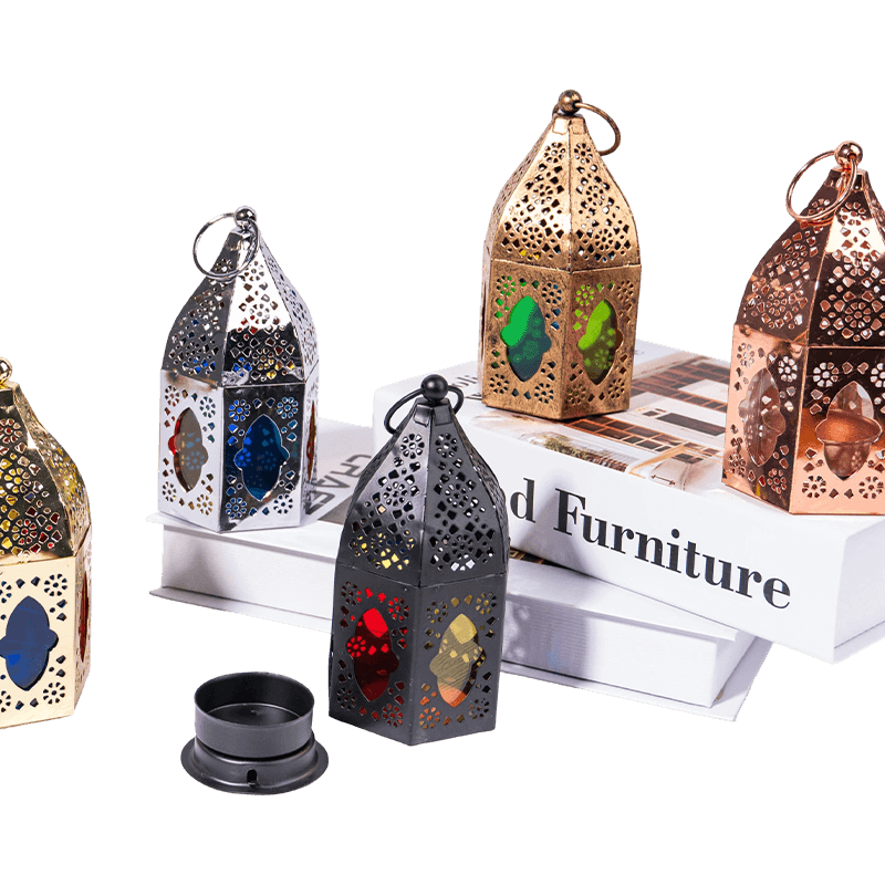 Hexagonal Ire Mesh Candle Holder