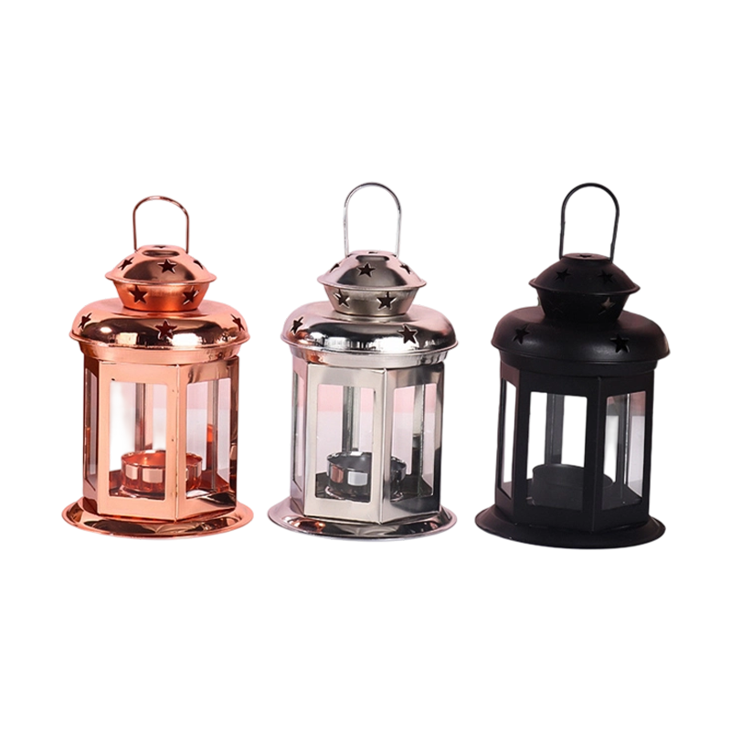 Starry Sky Projection Metal Decorative Lantern